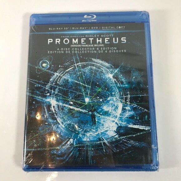 Prometheus 3D Blu-ray 3D Blu-ray DVD Digital  2012  4-Disc Collector's Edition - Picture 1 of 3